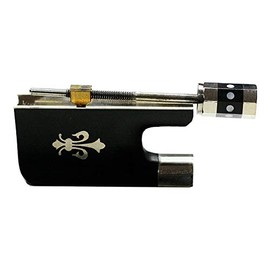 Vio Music Cello Full-size 4/4 Bow Ebony Frog and Screw, Fleur De-Lis Inlay