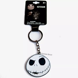 Jack Skellington Face Metal Key Chain Nightmare Before Christmas Original