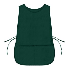 DALIX Cobbler Apron 2 Pockets Smock Regular 28.5" x 18.5" Poly Cotton Dark Green