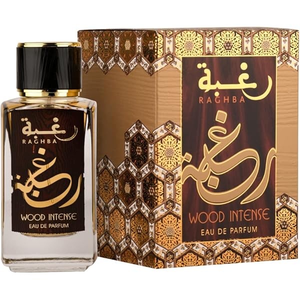 Lattafa Raghba Wood Intense for Unisex Eau de Parfum Spray,