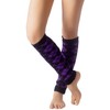 iB-iP Women's Ballet Dancer Aerobic Checked Thermal Leg Warmers, Hyacinth