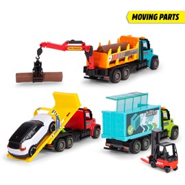 Dickie Toys - Heavy Road Truck (22 cm) - 1 Volvo VHD 300 Toy Car with Friction (Wood Transporter, Tow Set or Container Transporter), Car Toy for Children from 3 Years, 3 Assorted Designs