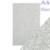 EliteKoopers 10 pcs Silver A4 Glitter Foam Sheets for Christmas