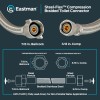 Eastman 12 Inch Flexible Toilet Connector, 7/8 Inch Ballcock X