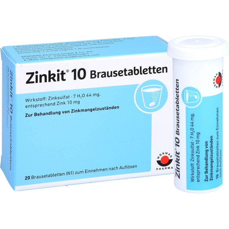 Zinkit 10 Effervescent Tablets, Pack of 20 Tablets