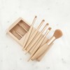 On-the-Go Makeup Brush Set (5-Piece) with Case Light Pink 2ea