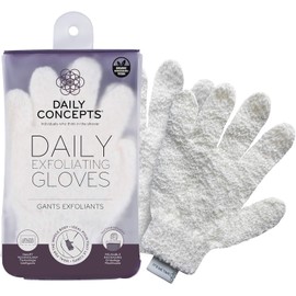 Daily Exfoliating Gloves, Reusable Packaging, Created to Instantly Polish and Remove Any Roughness Away While Increasing Blood Circulation and Renewing Your Skin.