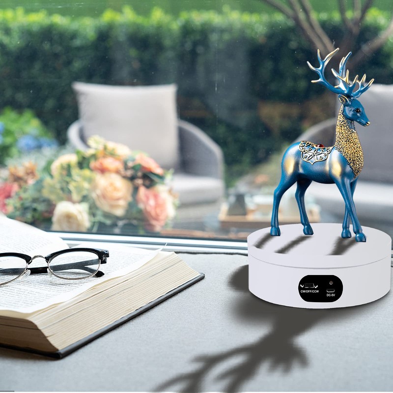 WeArkoTac Cup Rotating Display Stand, Motorized 360 Display base for