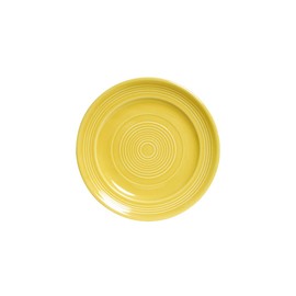 Tuxton China CSA-062 Plate, 6-1/4" Diameter, Round, Wide Rim, Microwave and Dishwasher Safe, Oven Proof, Fully Vitrified, Ceramic, TuxCare, Healthcare, Concentrix, Saffron, Pack of 24