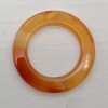 Unbranded Carnelian Agate Picture Frame Bead | 37x3.5mm | Orange