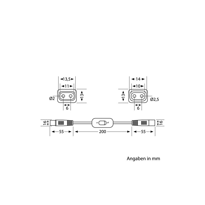 parlat 20cm Connecting Cable SPIDER With Switch