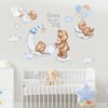 wondever Sleeping Bear On The Moon Wall Stickers Stars and