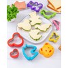 Nifogo Cookie Cutters 45 Pieces, Cookie Cutters, Sandwich Cutters Fruit