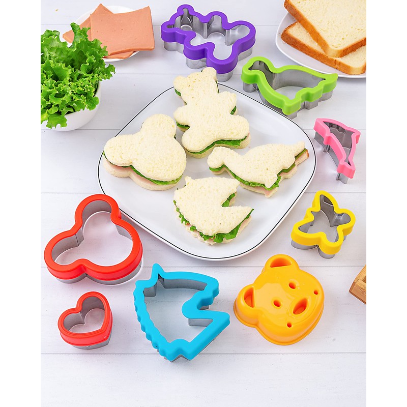 Nifogo Cookie Cutters 45 Pieces, Cookie Cutters, Sandwich Cutters Fruit