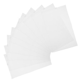 SOLUSTRE 50pcs Transparent Polyethylene (PE) Rectangular Storage Bags with Zipper Closure for Organizing Clothes, Makeup and Accessories