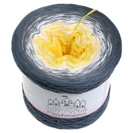 Colour Gradient Yarn, Bobbel Wool, Choice of Sizes, Knitting Wool, Crochet (Three Cheese High - Granite Outside, 200 g/1000 m - 3 Ply)