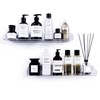 Bakzon Acrylic Shower Shelves 2 Pack, Self Adhesive No Drill