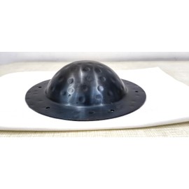 Medieval Shield Boss Small for Viking Buckler Shields Handforged Handmade Combat Umbo Mount Polished Armour 14 Gauge for Round Shield Shield Boss Armor Black (7.5 Inch)