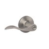Lock Scout Wave Lever with Round Trim Keyed Entry Door