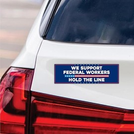 Support Federal Workers Magnet, Resist Hate Magnet, Anti-Trump, Resist Racism Car Magnet, Resist Fascism Vehicle Magnet, VP13885-10" x 3"