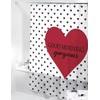 Shower Curtain for Bathroom 180 x 180 cm Modern Design