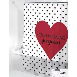 Shower Curtain for Bathroom 180 x 180 cm Modern Design Bathroom Curtain Waterproof Fabric Rust Resistant (2)