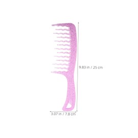 Healvian Hairdressing Tool Sturdy Wide Tooth Comb for Women Multifunctional Detangler Comb for Curly Hair Styling Reliable Salon Use Everyday Versatility Effortless Curls
