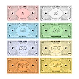 Oranwell 915Pcs Play Props Learning Education Toys for Kids Board Games, Double Sides Printing Paper Teaching Toys for Kids