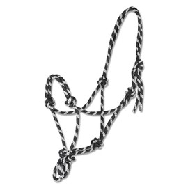 WALDHAUSEN Knotenhalfter, schwarz/weiß, Pony, schwarz/weiß, PON