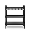 Storkcraft Pasadena Changing Table with Water-Resistant Changing Pad (Black) -