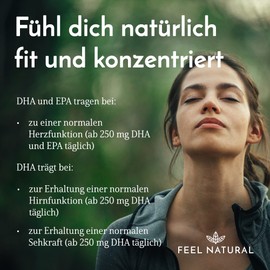 Omega 3 Fish Oil Capsules - 365 Capsules in Annual Supply - High Quality: 1000 mg Fish Oil Per Capsule and the Omega 3 Fatty Acids, EPA and DHA - from Sustainable Fishing, without Unwanted Additives