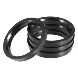 X AUTOHAUX Universal Car Seeding Rings 70.1 mm to 60.1 mm Black Pack of 4
