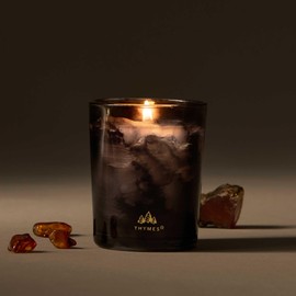 Thymes Scented Candles for Home Decor - Luxury Home Fragrance Gifts for Women & Men - Winter Candles - Boxed Votive with Notes of Fresh Evergreen, Smoky Wood & Amber (Noir Woods, 2 oz)