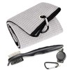 Mile High Life Microfiber Waffle Trifold Towel Brush Tool Set