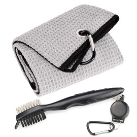 Mile High Life Microfiber Waffle Trifold Towel Brush Tool Set