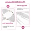 WOONEKY 150pcs Nail Practice Tips Set Fan Shape Nail Display