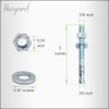 Horiznext 3/8"x 5" Wedge Anchor, for Cement and Concrete only,