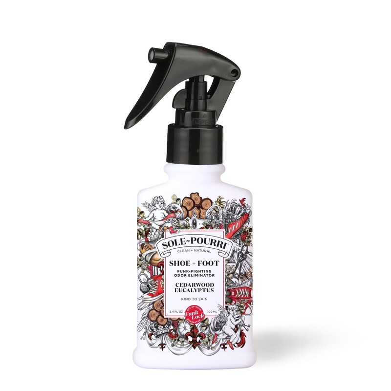 Sole Pourri Spray Foot Odor Eliminator Cedarwood Eucalyptus Shoe +