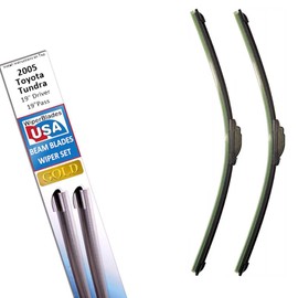 Beam Blade Wipers Set for 2005 Toyota Tundra Replacement Set - WiperBladesUSA Gold Beam Wiper Blades Wipers Set
