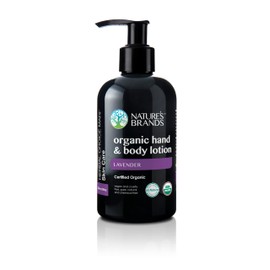 Nature's Brands Herbal Choice Mari Organic Hand & Body Lotion, Lavender; 8 floz BPA Free Plastic Bottle
