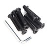 binifiMux 10-Pack Black 5/16-18 x 1 Inch Black Hex Socket