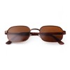 DQbhzh Small Rectangle Polarized Sunglasses for Women Men Fashion Trend
