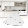 5PCS Flat Tie Plate Aluminum Alloy 5 Holes Compression Resistance