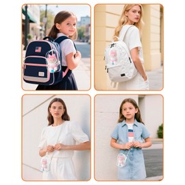 Piemow Clear Figure Display Bag - Protective Case for Plush Doll, with Lanyard and Keychain for Crossbody Hanging，Waterproof PVC Doll Storage Bag, Transparent, 6.69x4.33 Inch