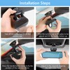 Rear View Mirror, Anti-Glare HD Blue Universal Car Interior Rearview