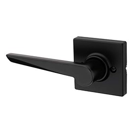 Weiser Tristan Matte Black Door Handle, Left-Handed Half Dummy Lever, Non-turning Interior Door Handles for Wardrobe, Closet Door & French Doors, Cabinet Handle/Cupboard Handles, Modern Home Décor