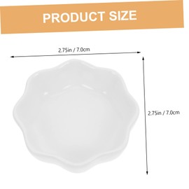 Ipetboom Set of 4 Ceramic Hamster Bowls Chinchilla Bowl Small Feeder for Pets Hedgehog Bowl Feeding Bowls for Hamsters Water Bowl for Hamsters Feeding Bowl Parrot Washable White