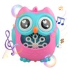 Bubble Machine for Kids Cartoon Owl 8 Holes Automatic Bubble