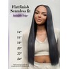LUVME Invisible Clip in Hair Extensions Silky Straight Real Human