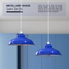 DCVOLTAGE Retro Ceiling Pendant Lamp Shade Navy Blue Metal 32